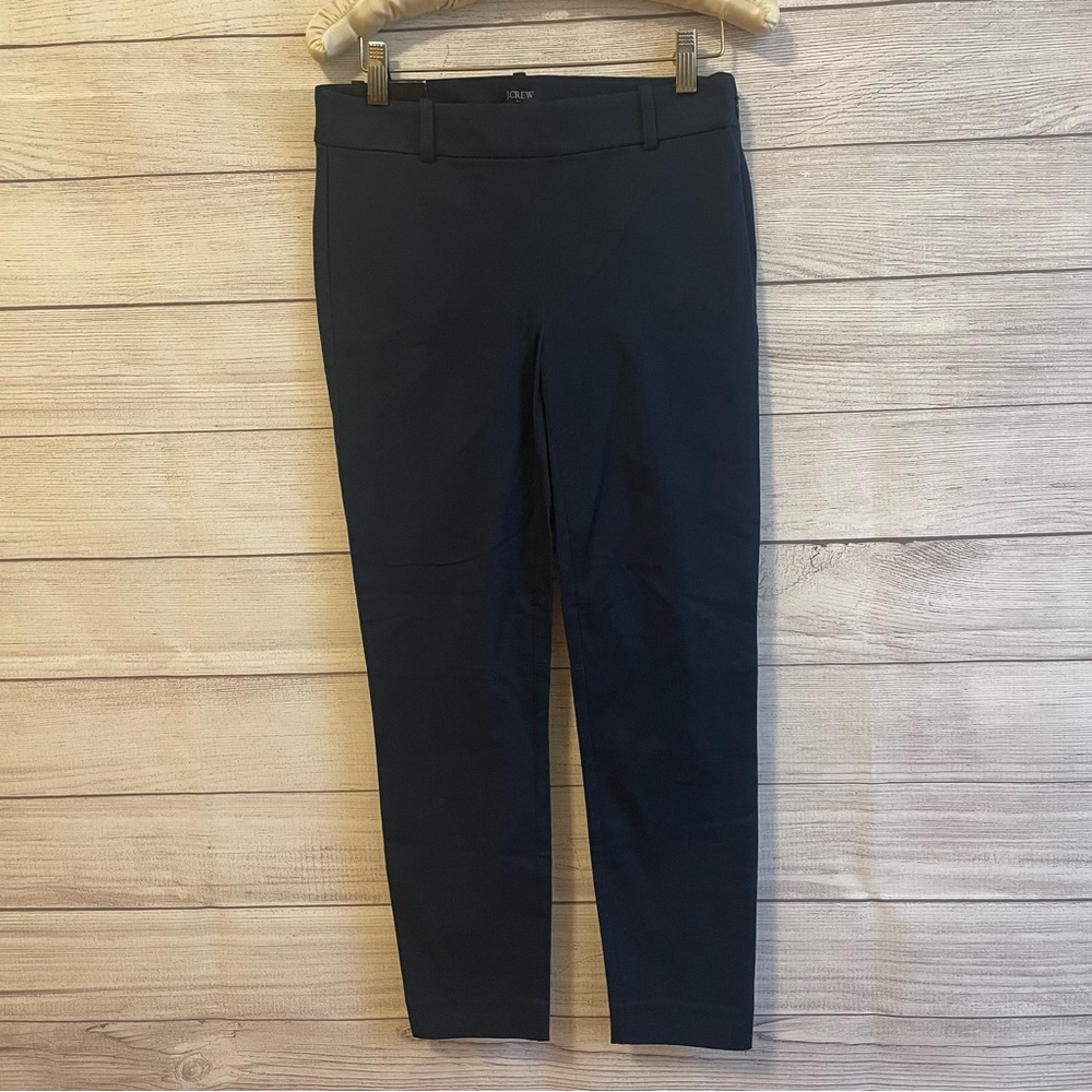 NWT J. Crew Winnie Stretch Cotton Navy Pants - Picture 3 of 5
